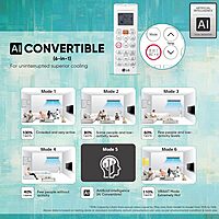 LG 1 Ton 3 Star Dual Inverter Split Ac (Copper, AI Convertible 6-In-1 Cooling, HD Filter with Anti-Virus Protection