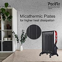 Havells Room Heater 1500W Pacifio Mica| Micathermic Technology for Rapid & Instant Heating