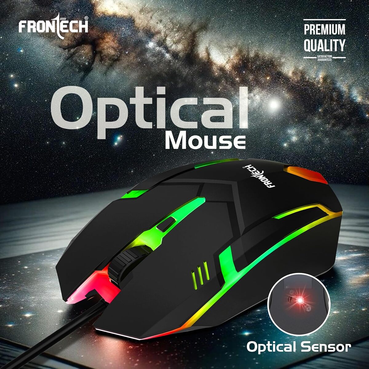 Frontech Wired Gaming Keyboard and Mouse Combo