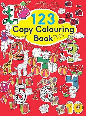 Copy Colouring Book 123