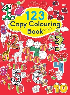 Copy Colouring Book 123