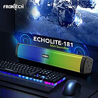 Frontech SW-0181 Echolight speakers deliver vibrant sound with dynamic RGB lighting—perfect for music, gaming, and entertainment.