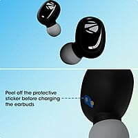 Zebronics Zeb-Sound Bomb N1 True Wireless In Ear Earbuds with ENC, Gaming Mode (up to 50ms), up to 18H Playback, Bluetooth V5.2, Fidget Case, Voice Assistant, Splash Proof, Type C, and Mic