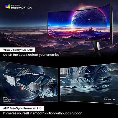 Samsung, 1.45m Gaming Monitor, Dual UHD, 240Hz, Odyssey Neo G9 Samsung, 1.45m Gaming Monitor, Dual UHD, 240Hz, Odyssey Neo G9