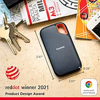 SanDisk Extreme E61 1TB Portable SSD – USB 3.2 Gen 2 | Up to 1050MB/s | Rugged Drive