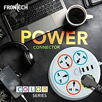 Frontech Power Connector FT-3545 – Built for safety and reliability, perfect for powering PCs, monitors, and other electronics