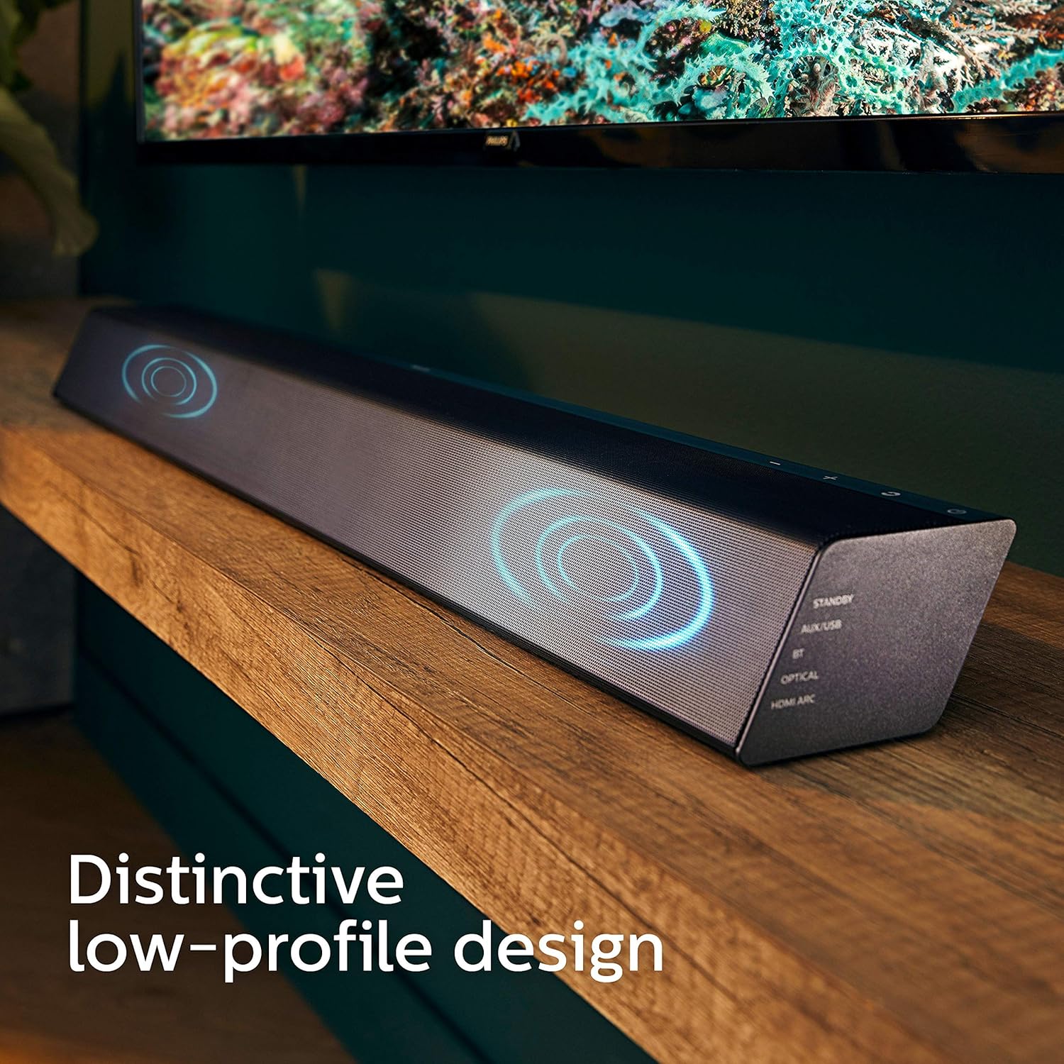 Philips Audio TAB7305 2.1Ch 300W Bluetooth Soundbar With Wireless Subwoofer, Dolby Audio, Hdmi Arc And Optical Input Philips Audio TAB7305 2.1Ch 300W Bluetooth Soundbar With Wireless Subwoofer, Dolby Audio, Hdmi Arc And Optical Input