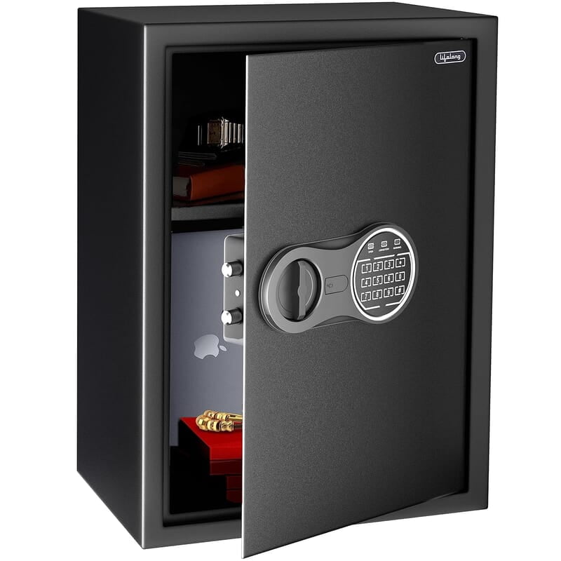 Lifelong Locker for Home & Office 56L - Digital Safe for Security with Electronic Keypad- Safety for Jewellery, Money & other valuables
