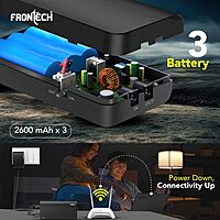 Frontech UPS-0021 – Mini UPS with fast switch-over and efficient battery backup for uninterrupted power to essential gadgets.