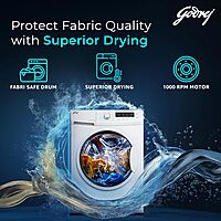 Godrej 7 Kg 5 Star, With AI Tech, I-Sense Technology Fully-Automatic Front Load Washing Machine