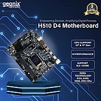 Geonix Motherboard GX-H510 DDR4 10th and 11th Gen CPU DDR4 3 Years Warranty