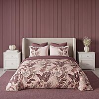 Emerald Silver Pink Elemental DDecor Bed Sheet