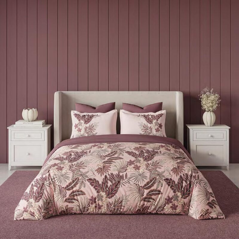 Emerald Silver Pink Elemental DDecor Bed Sheet