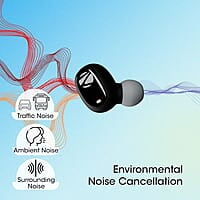 Zebronics Zeb-Sound Bomb N1 True Wireless In Ear Earbuds with ENC, Gaming Mode (up to 50ms), up to 18H Playback, Bluetooth V5.2, Fidget Case, Voice Assistant, Splash Proof, Type C, and Mic