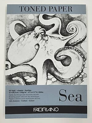 FABRIANO TONED PAPER PAD SEA 120gsm A4