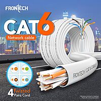 Frontech NC-0002 CAT6 Ethernet Cable – 100m Durable Cable for High-Speed Networking