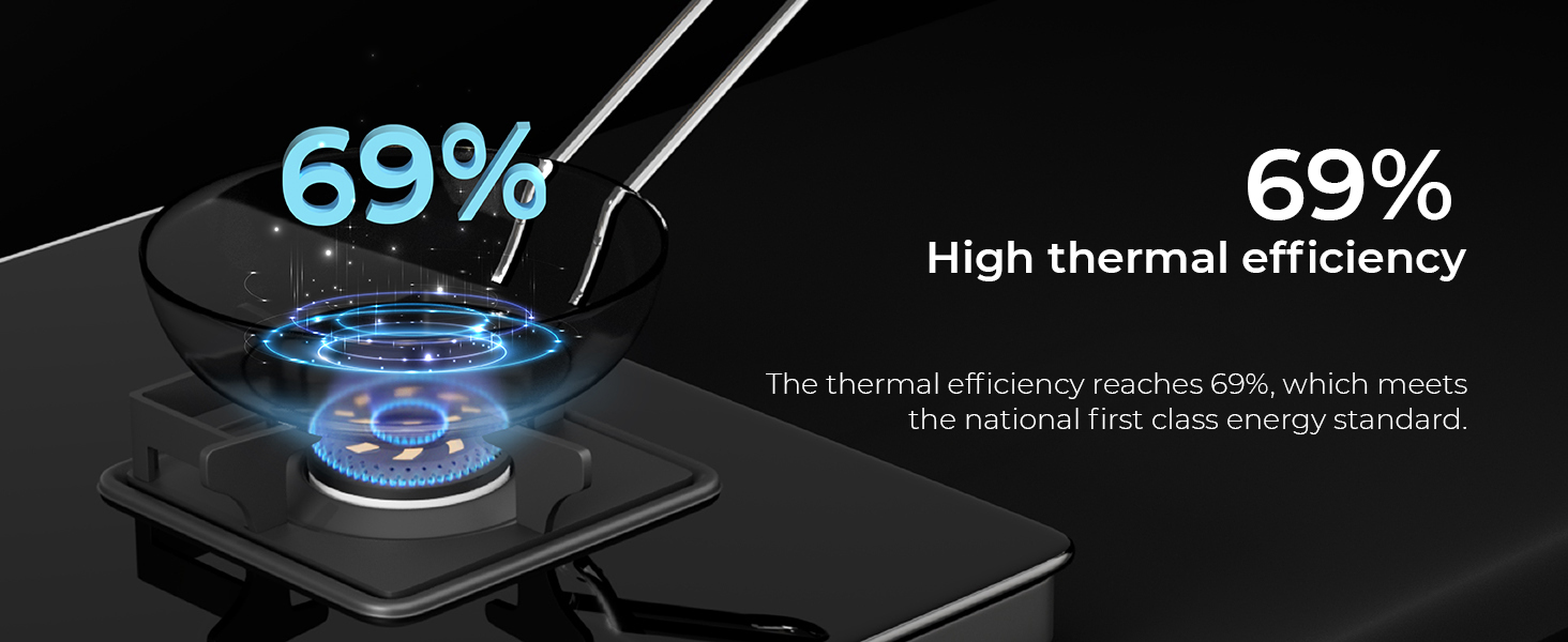 3 Burner Glass Hob Top Cooktop Manual Ignition