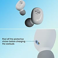 Zebronics Zeb-Sound Bomb N1 True Wireless In Ear Earbuds with ENC, Gaming Mode (up to 50ms), up to 18H Playback, Bluetooth V5.2, Fidget Case, Voice Assistant, Splash Proof, Type C, and Mic