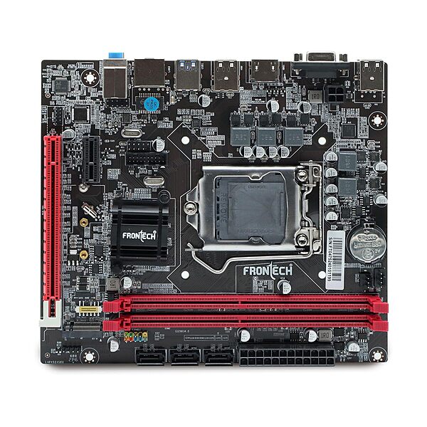 FRONTECH H110 Motherboard (FT-0475) – LGA1151 Socket | Supports 6th/7th/8th Gen CPUs | DDR4 Slots | NVMe Support | HDMI & VGA | USB 3.0