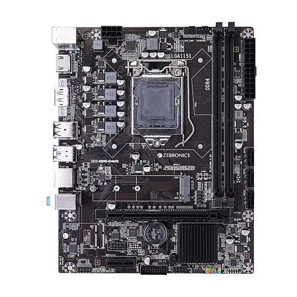 Zebronics H310 D4M2 Intel Motherboard features an M.2 slot for high-speed SSDs, supports Intel 8th/9th Gen CPUs, offers USB 3.1, HDMI, and multiple expansion slots for versatile connectivity.