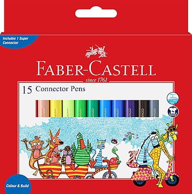 Faber-Castell Connector Pen Set  Pack of 15