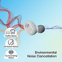 Zebronics Zeb-Sound Bomb N1 True Wireless In Ear Earbuds with ENC, Gaming Mode (up to 50ms), up to 18H Playback, Bluetooth V5.2, Fidget Case, Voice Assistant, Splash Proof, Type C, and Mic