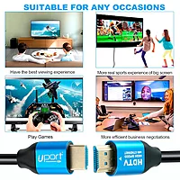 Uport 10M DisplayPort Cable 4K Metal Connector, high-speed transmission, supports 4K resolution, durable design, ideal for gaming and professional use, compatible with various devices.