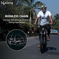 Lifelong Conqueror Freeride Shimano Gear Cycle,26T Steel MTB Unisex Cycle with 21 Speed