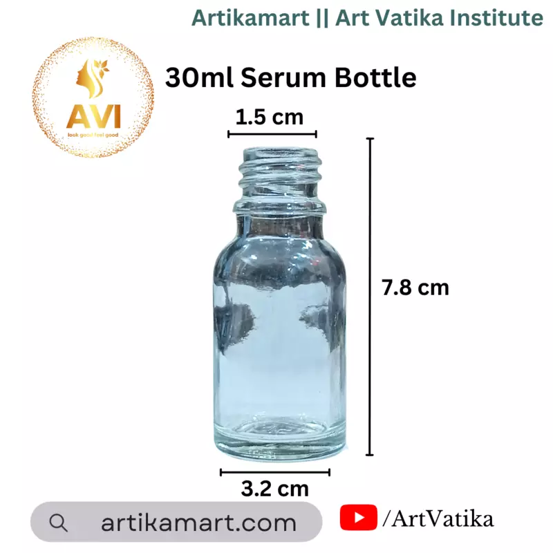 30 ml Serum Bottle CLEAR 18mm NECK