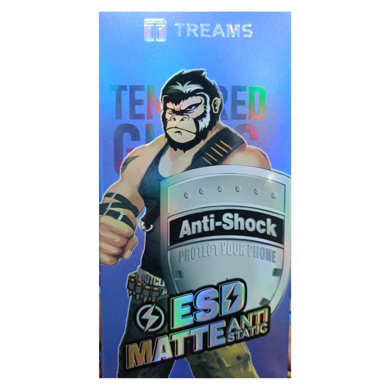 Treams ESD Matte Anti Static Tempered Glass Screen Protector