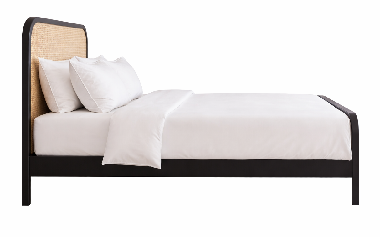 Alaya Hotel King Size Bed in Cane