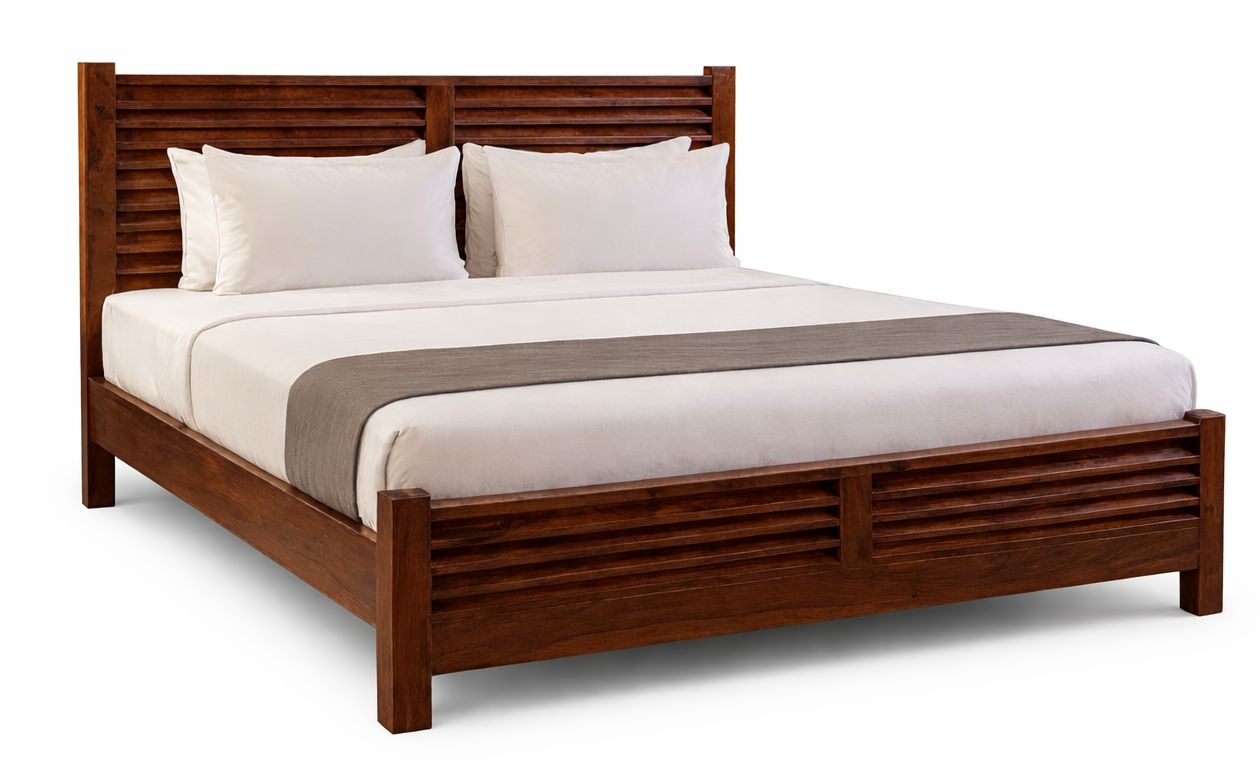 Calicat Loovers Headboard Hotel King Size Bed