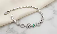 925 Sterling Silver Chrysalis Charm Bracelet For Her