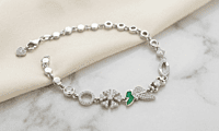 925 Sterling Silver Chrysalis Charm Bracelet For Her