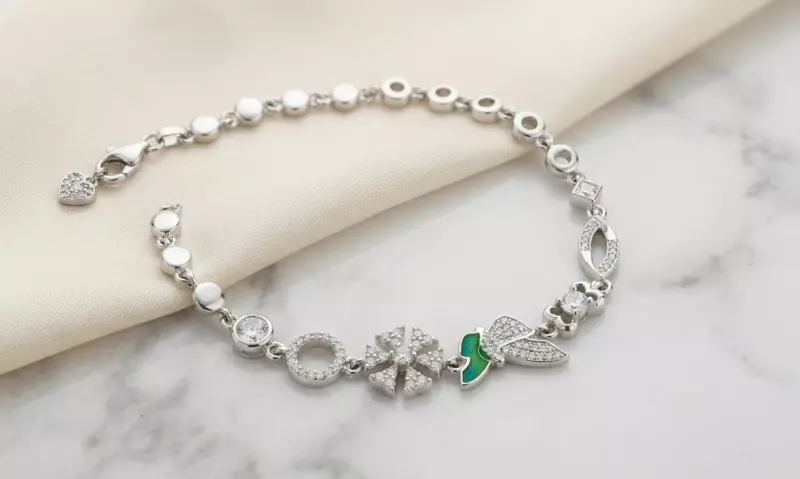 925 Sterling Silver Chrysalis Charm Bracelet For Her