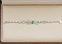925 Sterling Silver Chrysalis Charm Bracelet For Her
