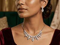 925 Silver Celestial Cascade Necklace Set