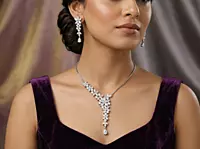 925 Silver Enchanted Garden Necklace Set
