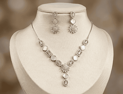 925 Silver Moonlight Serenade Necklace Set