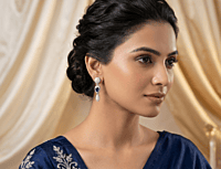 925 Silver Midnight Majesty Drop Earrings