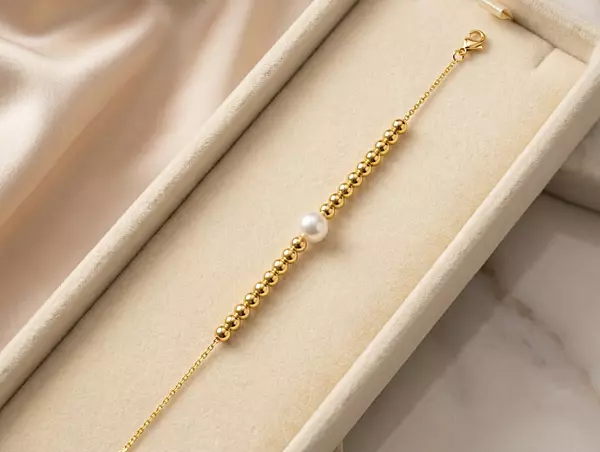 925 Silver Radiant Pearl Bracelet For Her