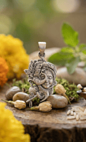 925 Silver Divine Flutist Krishna Locket