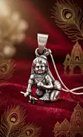925 Silver Oxidised Balgopal Bliss Locket