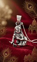 925 Silver Oxidised Balgopal Bliss Locket