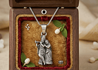 925 Silver Oxidized Radha Krishna Eternal Bond Locket
