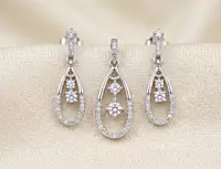 925 Silver Celestial Teardrop Harmony Set