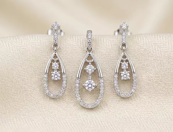 925 Silver Celestial Teardrop Harmony Set