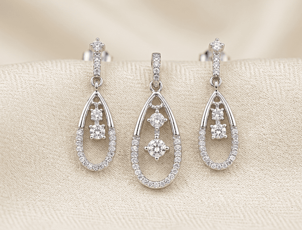 925 Silver Celestial Teardrop Harmony Set