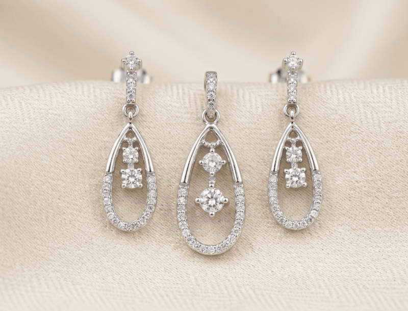 925 Silver Celestial Teardrop Harmony Set