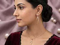 925 Silver Rose Radiance Arc Set